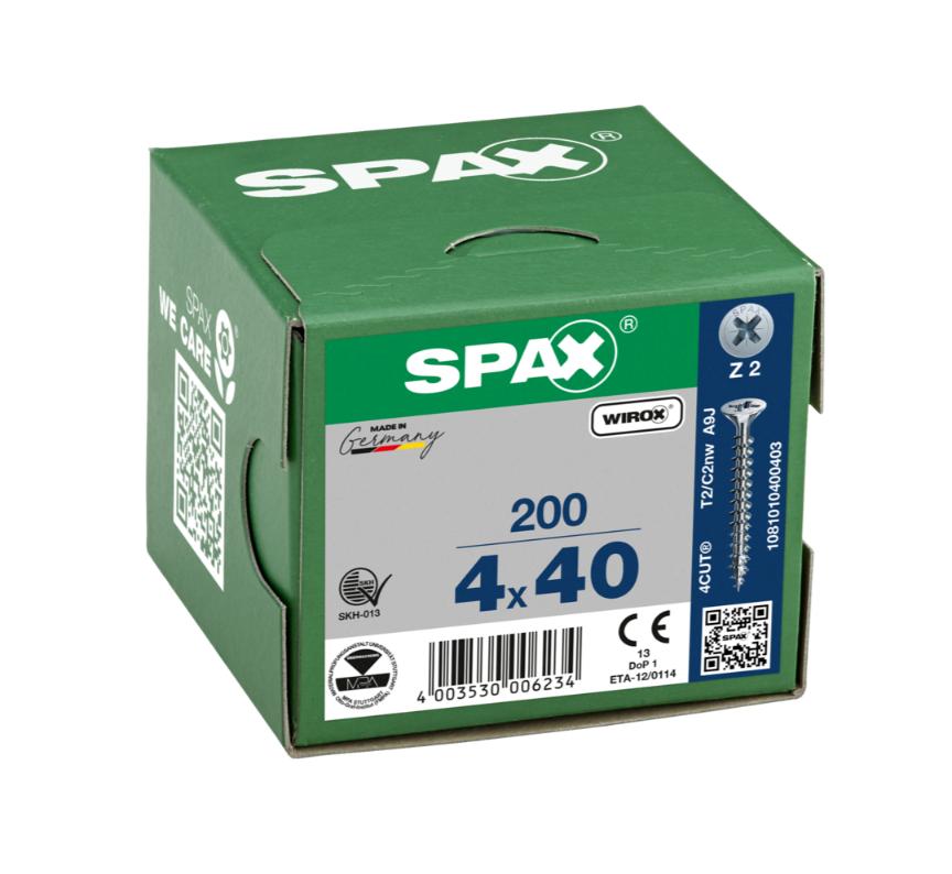 SPAX WIROX Universal Screws 4X40 (200)